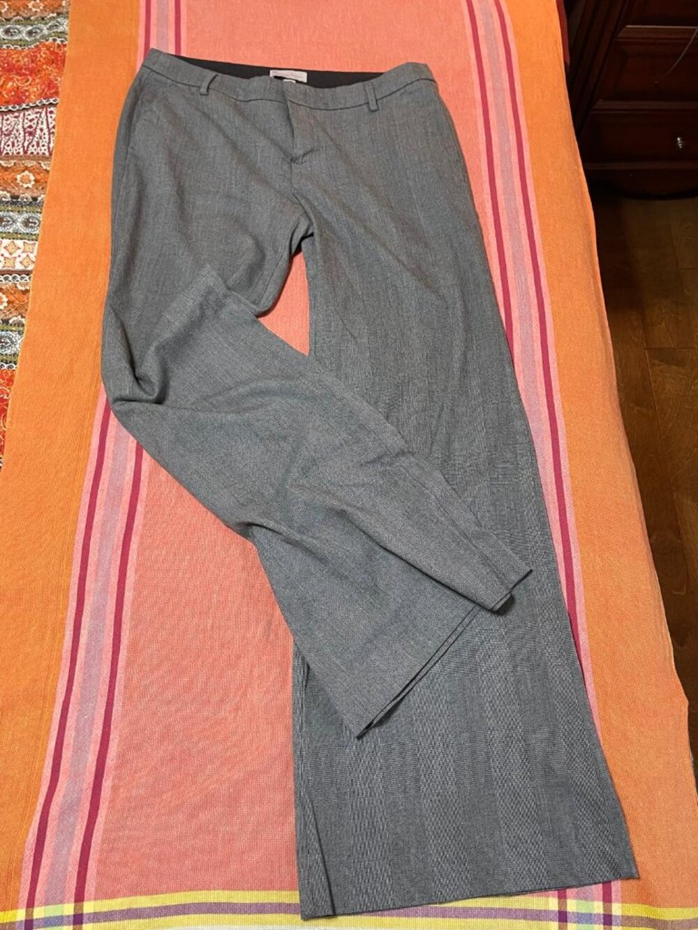 Gap Wide Trousers 12L  Grey/Black plaid